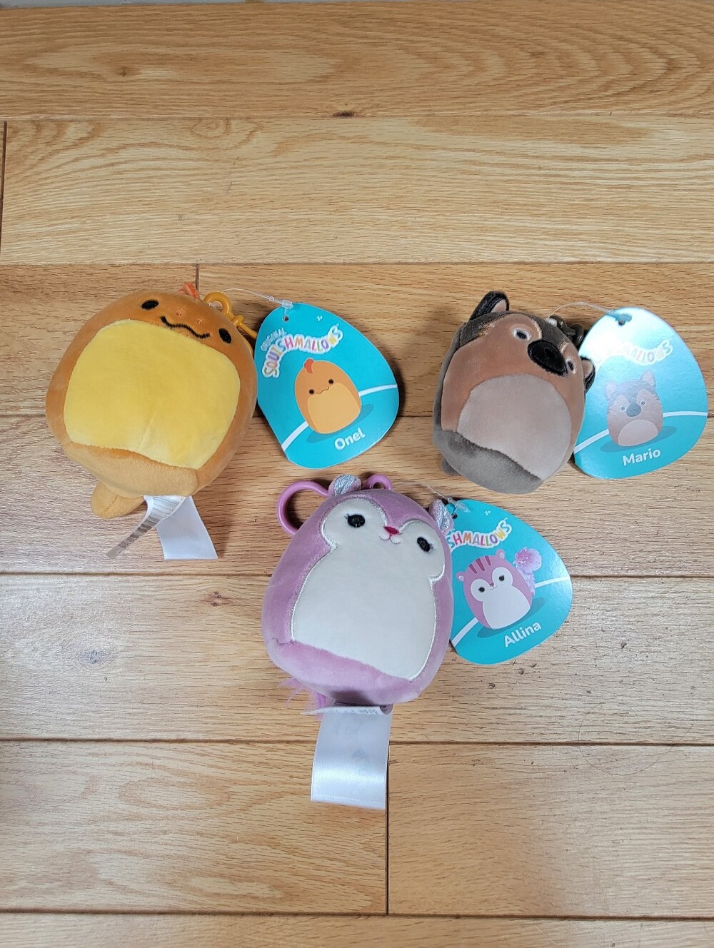 3 Squishmallows Key Chains NWT